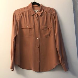 J. Crew Tops - JCREW Dusty Pink Silk Button Down - Size 2 J. Crew Tops - JCREW Dusty Pink Silk Button Down - Size 2